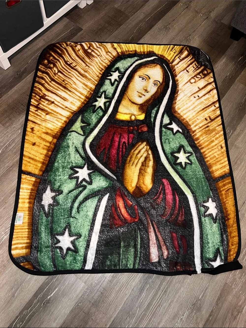 Religious Throw Thick Blanket -  Virgin Mary Design